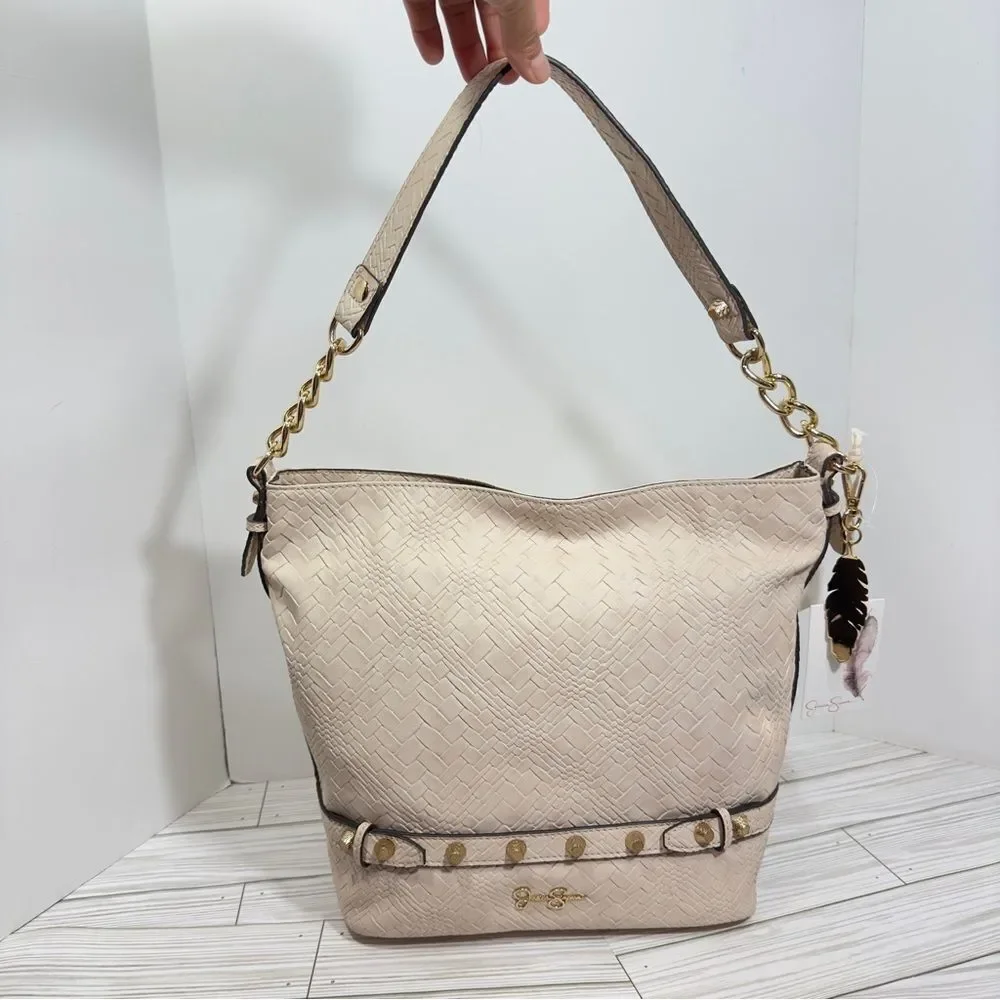 $108 JESSICA SIMPSON NESSA OVERSIZED‎ BUCKET SHOULDER TOTE SATCHEL PURSE NWT